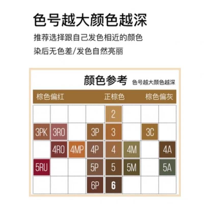 【Expédition directe du Japon】 HOYU Japon CIELO EX Coloration capillaire Végétale pour cheveux gris Crème colorante à pression N°3 Brun clair brillant 80g
