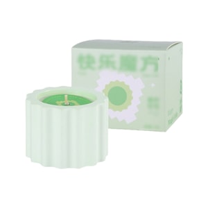 【中国からの直送】HSPM ルービックキューブ型アロマキャンドル、誕生日プレゼント、お土産、写真撮影用小道具、クリエイティブなホームデコレーション、ライムココアの香りの丸型キャンドル（1個）