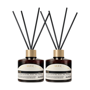 MUMCHIT BIOTOX Flameless Aromatherapy - Essential Oil Diffuser Bottle, Reed Diffuser #Soft Blue Soap Scent