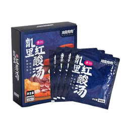 月亮兜兜 贵州凯里红酸汤火锅底料 400g【酸香勾魂!】【酸菜鱼酸汤肥牛米线万能汤底】【盗月社出品】