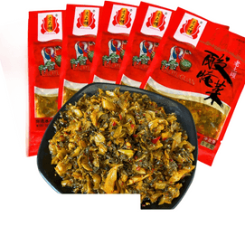 老土罐 云南正宗腌酸菜50g*5袋下饭咸菜拌面{爆款热卖}