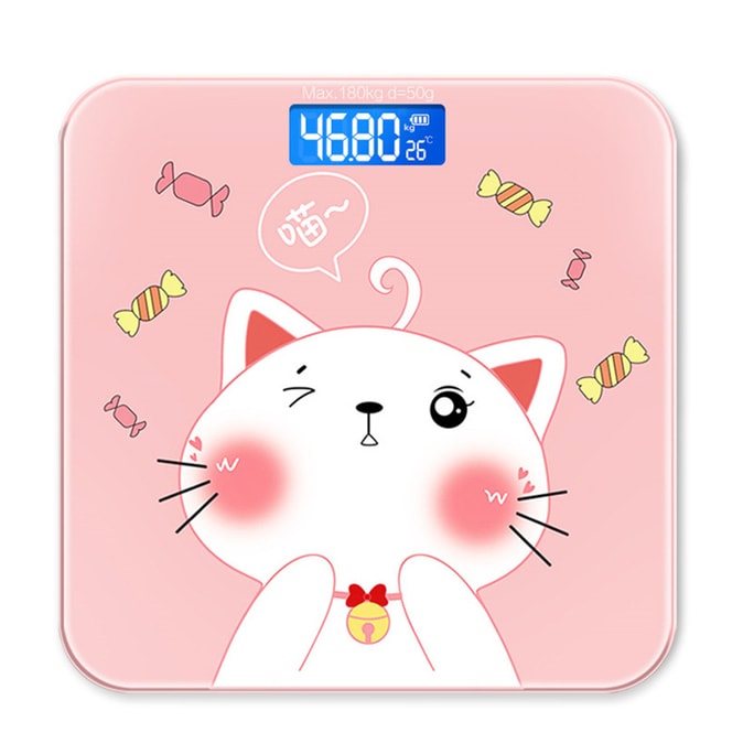 Home USB Cartoon Human Health Scale Candy Cat