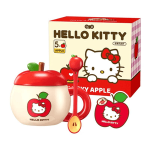 [중국 직배송] 마크텁 헬로키티 애플 머그, 고가치 귀여운 선물, 16*10.5cm*1개