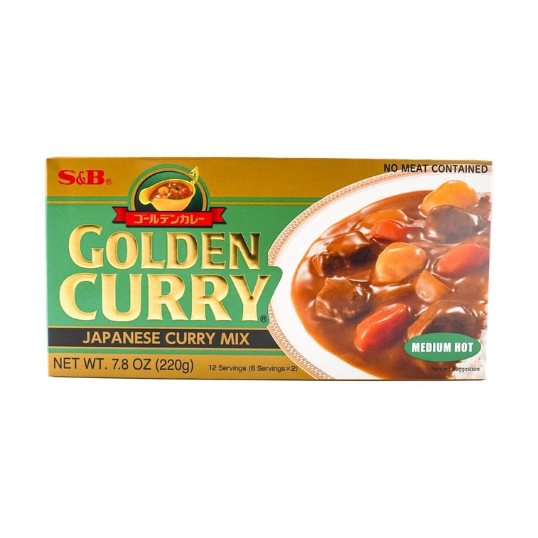 日本S&B 金牌咖喱块 中辣 220g 4