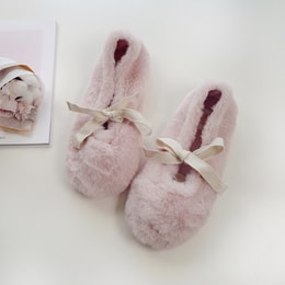 Women’s Comfort Plush Fleece Moccasin House Slipper Pink Size 36-37