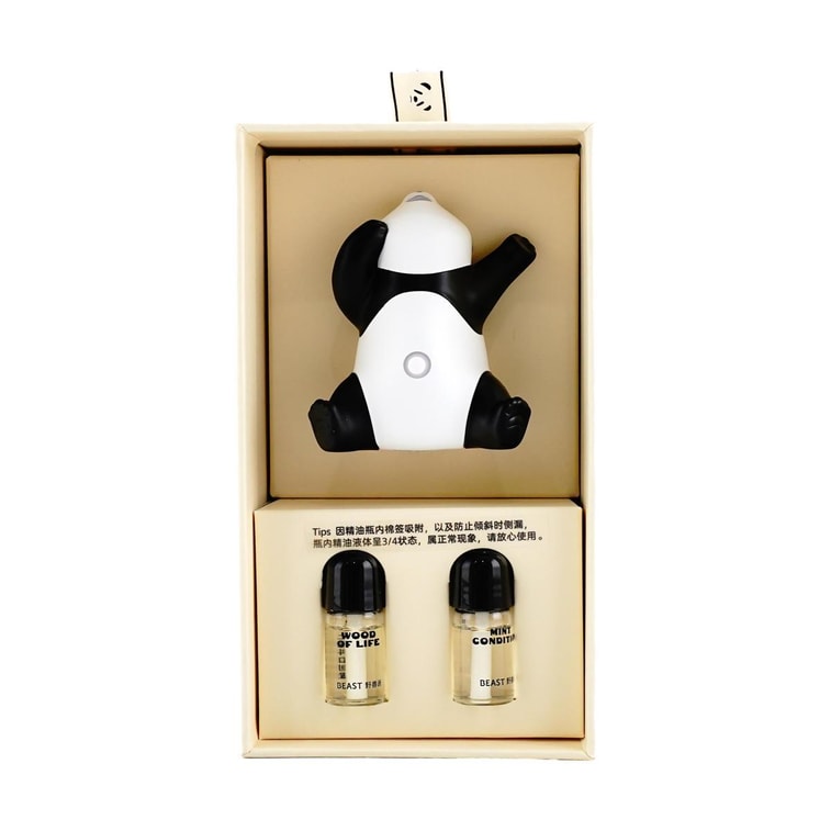 THE BEAST野獸派 車載香薰 香氛禮盒 熊貓噗噗打哈欠 禮盒裝 8