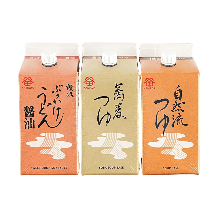 讃岐の味 - スープベース詰め合わせセット、20.29液量オンス 【プレミアムうどんそばつけだれベース液体詰め合わせギフトボックス】 4