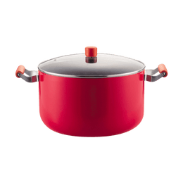 日本PEARL LIFE 汤锅家用燃气加厚深锅 煮粥蒸锅咖喱锅不粘锅 带玻璃盖 电磁炉适用 32cm