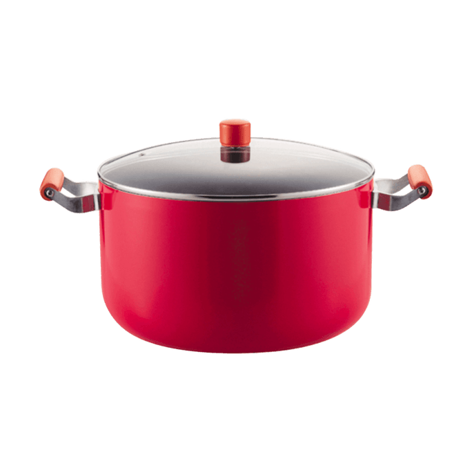 Non Stick Cooking Stock Pot W/Glass Lid 32cm
