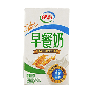 伊利 早餐奶 麦香味 250ml【营养早餐牛奶】【童年怀旧饮料】