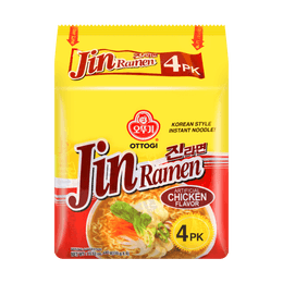 韩国OTTOGI / OTOKI不倒翁 JIN拉面 鸡肉味 110g*4
