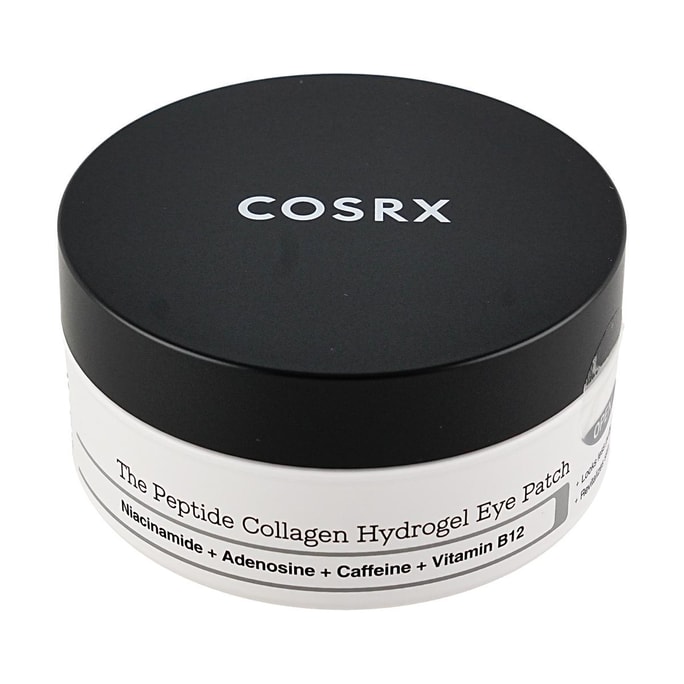 The Peptide Collagen Hydrogel Eye Patch, Niacinamide + Adenosine + Caffenine + Vitamin B12, 60 Patches