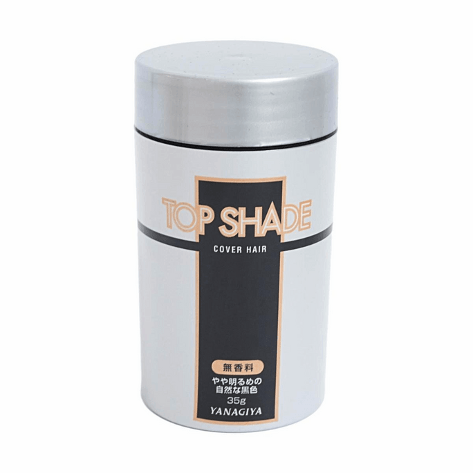 トップシェードヘアカバーパウダーナチュラルブラック 1.23oz 【自然なカバー力】【植物由来ファイバー】【無香料】