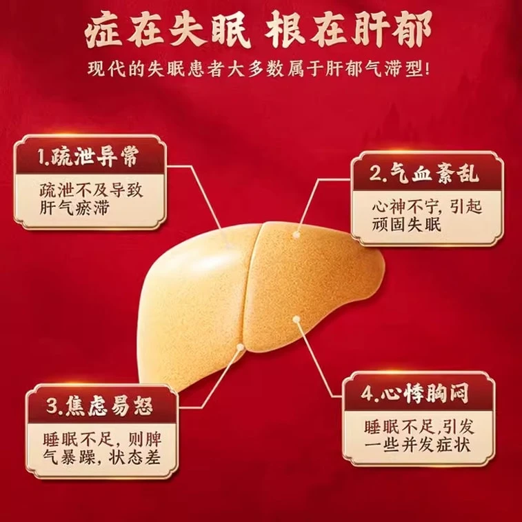 【中国直邮】 康祺 解郁丸 安神助眠改善睡眠紧张焦虑失眠中成 药神经衰弱助眠药12袋/盒 5