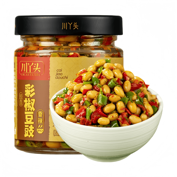 Chuan Girl Colorful Pepper And Fermented Black Bean Side Dish, Hunan Specialty Homemade Chili Sauce 258g*1 Bottle