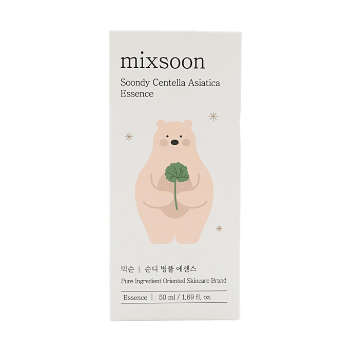 韩国Mixsoon顺迪积雪草精华 50ml 屏障修护镇定舒缓湿敷水 敏感肌可用【舒缓修护】【纯素配方】