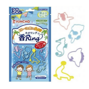 일본 KINCHO 귀여운 향기 벌레 퇴치 팔찌 과일향 블루 30개