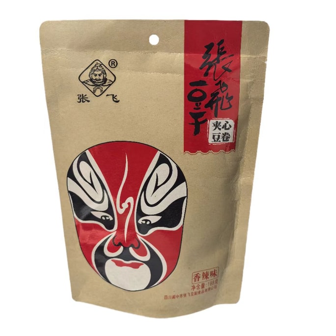 張飛 きのこ入り辛味豆腐ロール（188g） - 四川風辛味豆腐スナック