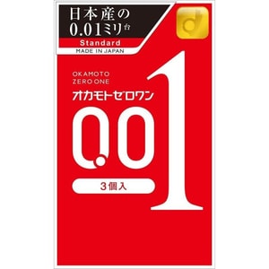 【日本直郵】 OKAMOTO岡本001超薄保險套0.01極薄保險套 3個入