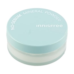 韩国INNISFREE悦诗风吟 控油矿物质薄荷定妆散粉 柔焦蜜粉 蓬蓬粉 5g 含粉扑 敏感肌可用【全新升级无香版】
