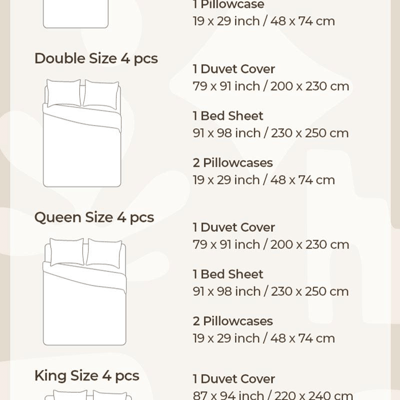 【中国直邮】 Lullabuy 撞色格子条纹床上四件套 床品被套枕套(床笠款)葡萄奶昔-Queen