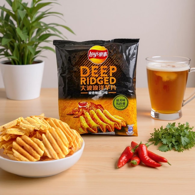 Pepper Chicken Deep Ridged Potato Chips, 1.07oz