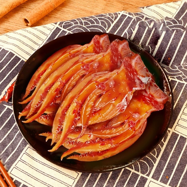 口水娃 【店庆大促】【网红零食】铁板鱿鱼杏鲍菇鱿鱼须【双口味】【香辣+烧烤味】【内10包】约80克*1袋 5