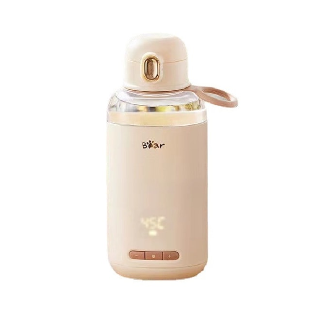 【中國直郵】Bear小熊 無線便攜調奶器恆溫杯水壺 外出沖奶熱水壺保溫杯 300ml USB充電