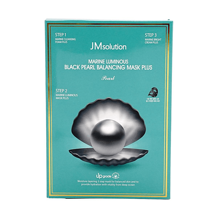 韓國JM SOLUTION肌司研 海洋水光珍珠三步曲 黑珍珠平衡面膜 清潔平衡 美白補水 煥亮祛黃 10片入 4