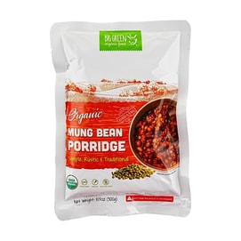 BIG GREEN家乡味 有机绿豆汤 即食早餐粥 300g【USDA有机认证】【非转基因】【素食】【无麸质】