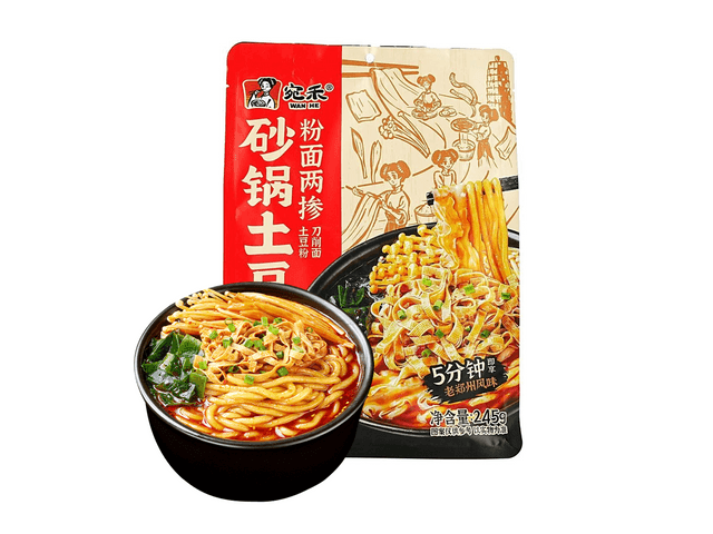 宛禾砂锅土豆粉粉面两掺土豆粉+刀削面招牌原味245g【地道河南味】【双