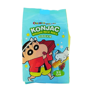 台灣北田x蠟筆小新 魔芋糙米卷 海苔口味 130g【動漫好物】