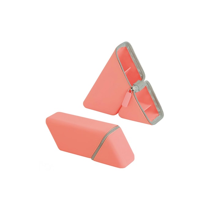 SONIC Triangular Standing Silicone Portable Pen Case Red