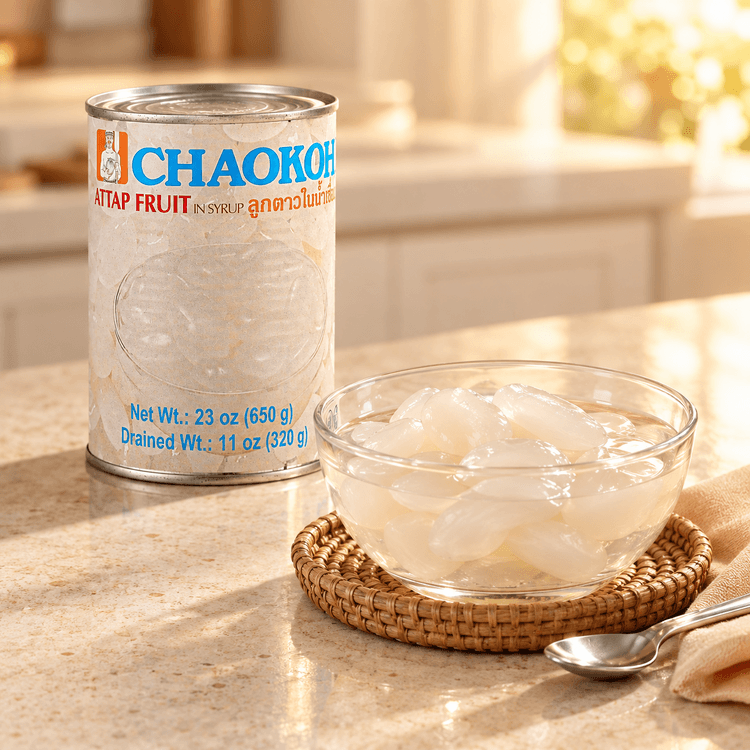 Chiao Kuo アタップフルーツ（ヤシの実）シロップ漬け、22.93オンス