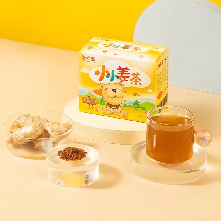 [중국 직배송] 수취안자이 어린이 생강차, 파생강차, 생강차, 생강탕, 즉석 녹는 팩, 72g/상자 3