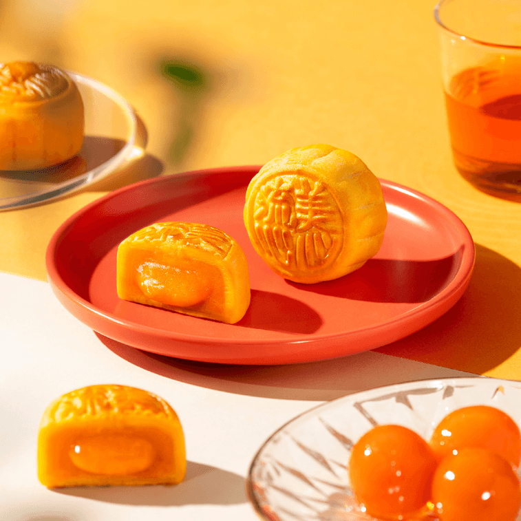 【预售8月中旬发货】香港美心 流心奶黄月饼礼盒 港式月饼 8枚入 360g 【全美超低价】 5