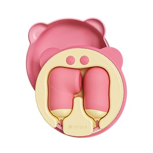 【中國直郵】 第6感 雙線綿綿熊跳蛋女用按摩器無聲自動可愛無線充電雙頭