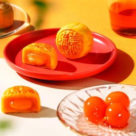 Hong Kong Lava Custard Mooncake Luxury Gift Box - 8 Pieces, 12oz*2【Value Pack】