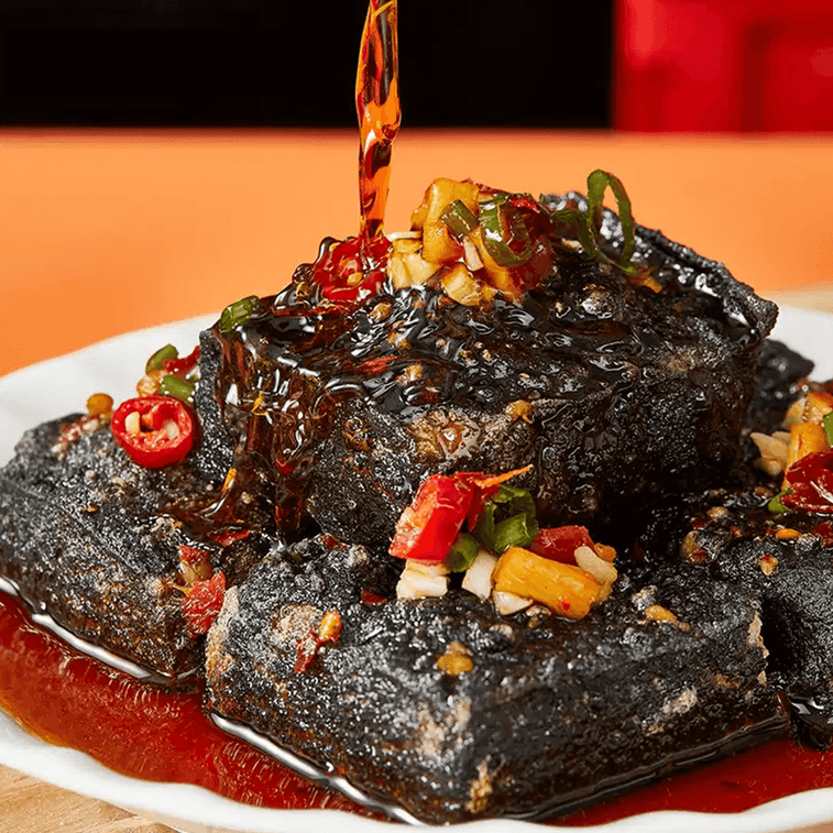 黑色經典 長沙臭豆腐 辣味 120g【湖南認證!!】【長沙烏地產】 7