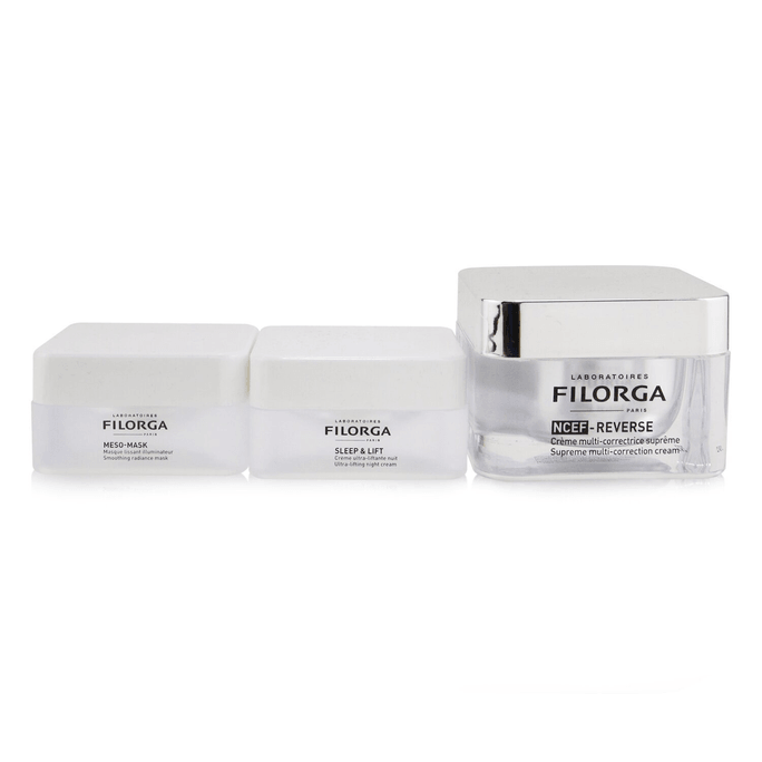 Filorga Perfect Skin Set: NCEF-Rev Sup Cream 50ml+ Meso-Mask Smoothing Mask 15ml + Sleep+ Lifting Night Cream 15ml 