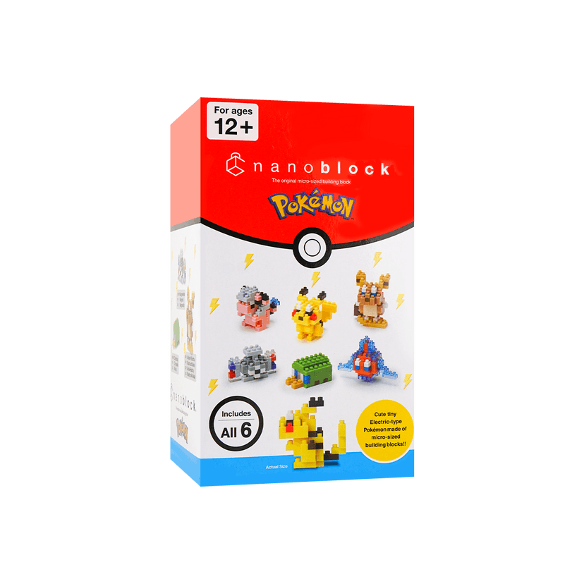 NANOBLOCK Mininano Series Pokémon Type Electric Set  Building Block Blind Box