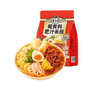 【中国直邮】 满小饱 超有料肥汁米线袋装方便米线457g*1袋