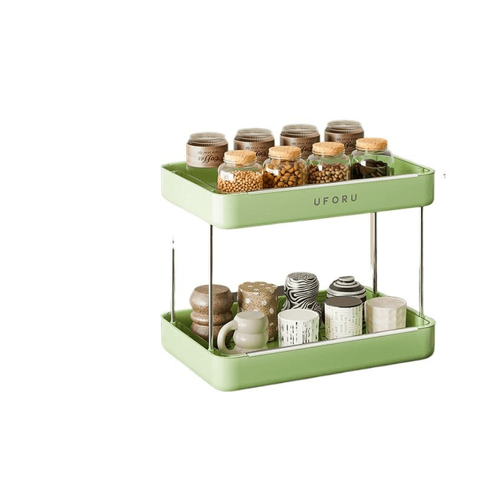 【中國直郵】 優勤 杯收納置物架雙層 23.5*23*33cm*1個