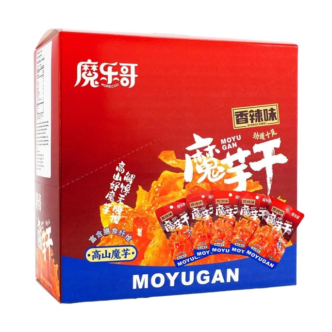魔乐哥 高山魔芋干 香辣味 20包入 240g【低脂低卡 富含膳食纤维】