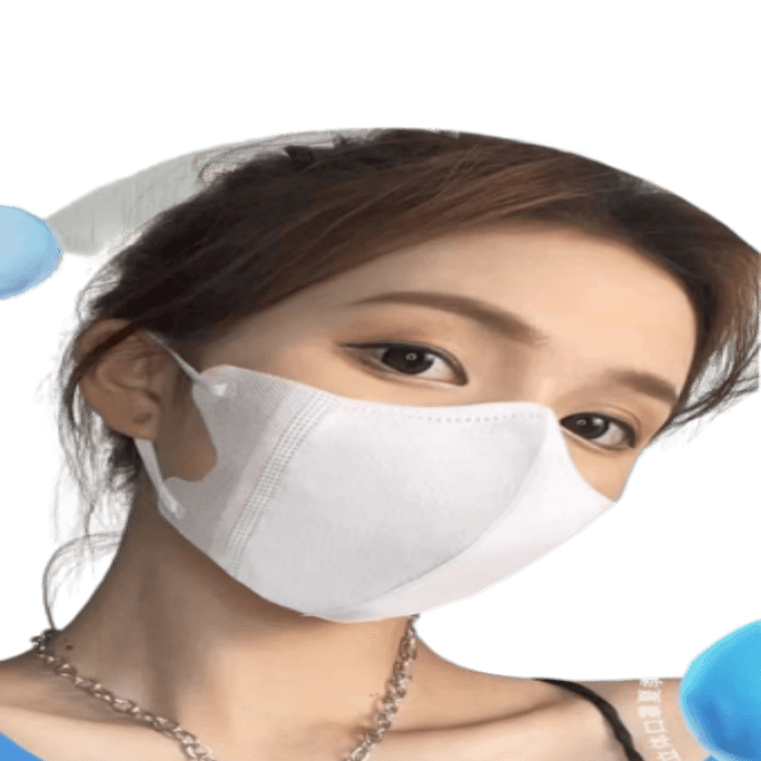Disposable high appearance 3D three-dimensional mask white 30 pieces