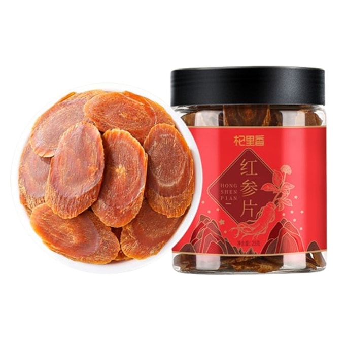  칠리샹 장백산 홍삼 슬라이스, 와인 담그기, 보온병 담그기, 끓이기, 25g/캔
