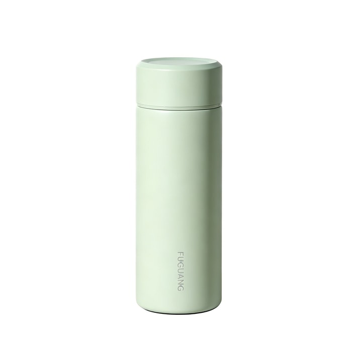 【中國直郵】 富光 保溫杯 400ML 綠色1件 【含茶漏】316不銹鋼內膽簡約帶茶隔辦公泡茶水杯情侶便攜杯子