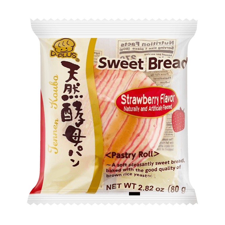 Natural Yeast Baked Wheat Bread ,Japanese Dessert,Strawberry Flavor,2.82 oz*6【6 Pack】 8