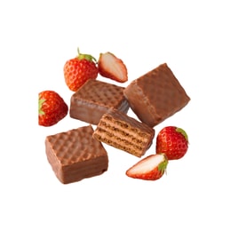 【日本直邮】ROYCE 榛子酱巧克力威化饼12个入 草莓味