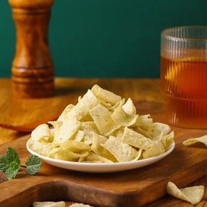  Yam Chips Scallion Flavor 80g Baked Yam Crisps Non-Fried Yam Chips Low Fat & Low Calorie Snack Healthy Chips Alternative Guilt-Free Diet Snack Crunchy Office & Movie Night Snack